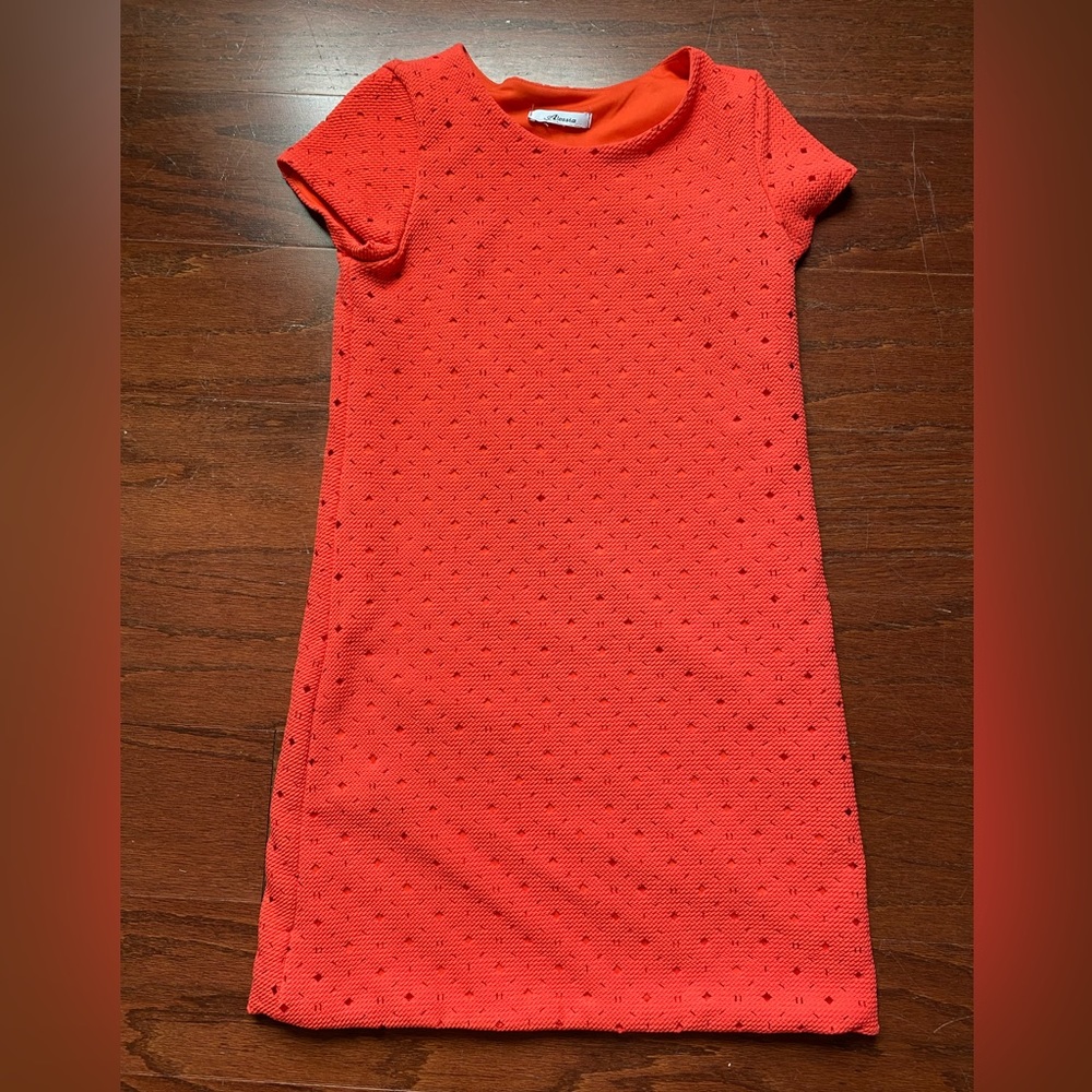 Alessia red slim girls dress 11/12